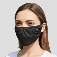 Black Uv Protection Drape Face Mask