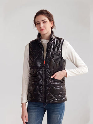 #Black Women Heated Quilted Gilet