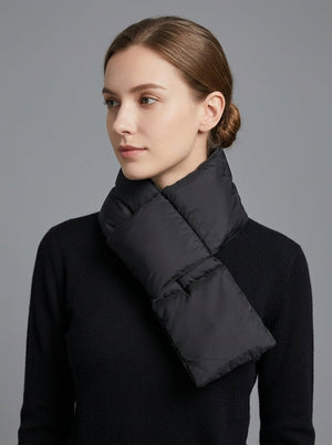 #Black Women Padded Warm Scarf