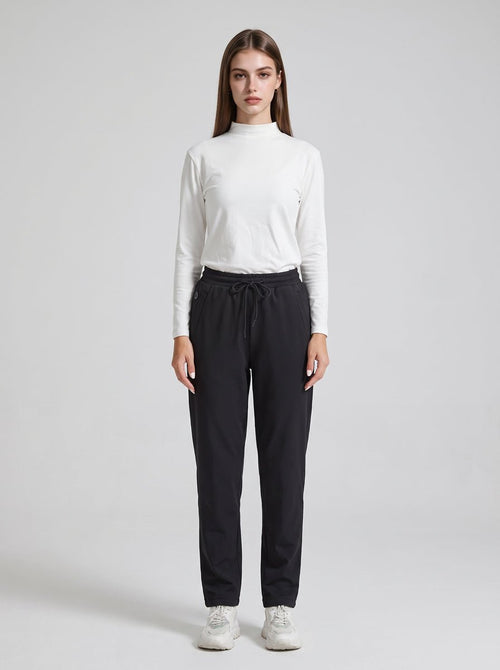 #Black Womens Heated Sweatpants