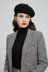 女士复古贝雷帽