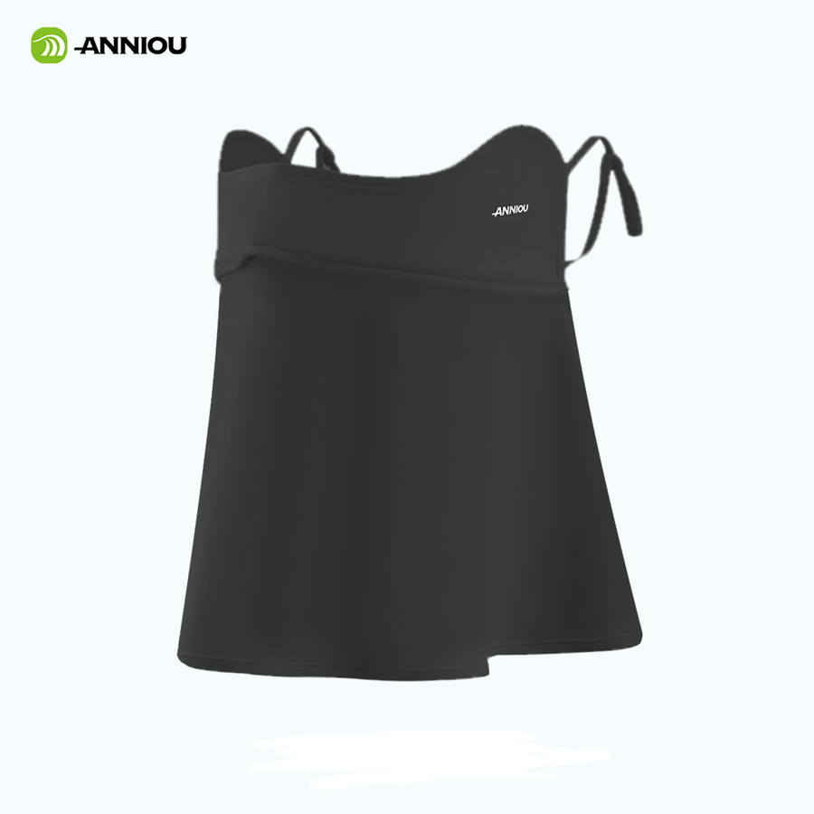 Black Anniou UPF 50+ Anti UV Dust Face Cover 
