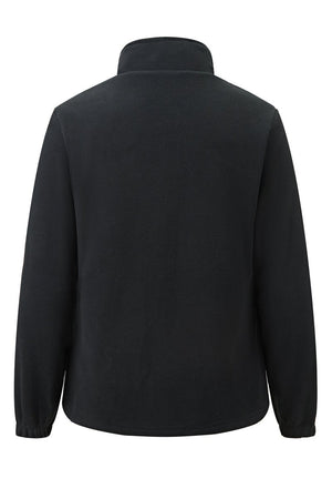 Black heated  jacket on a white background
