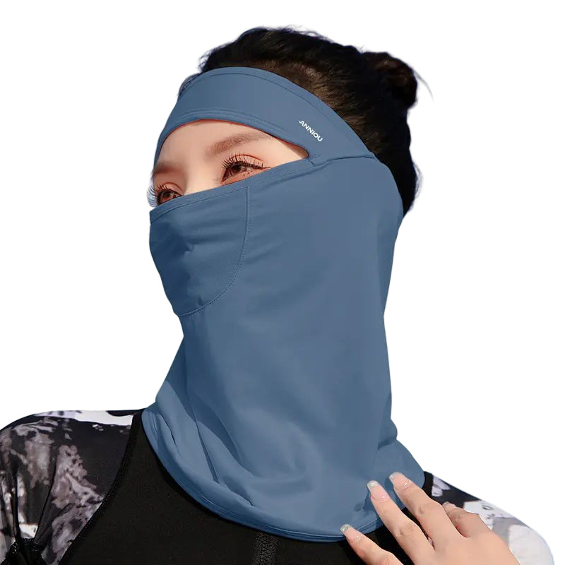 Blue Balaclava Face Mask UPF 50+
