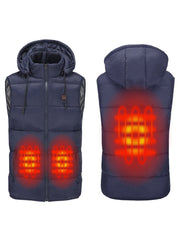 Blue Heated Puffer Vest