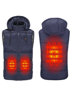 Blue Heated Puffer Vest