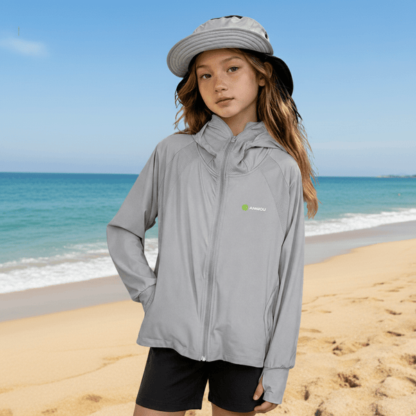 Boy's and Girl's #Light Grey UV Protection Jacket