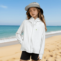 Boy's and Girl's White UV Protection Jacket