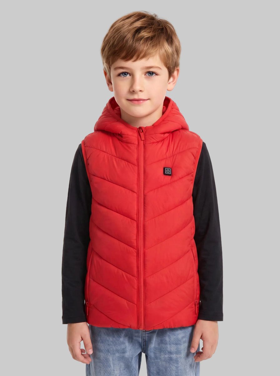 Boys #Red Heated Gilet
