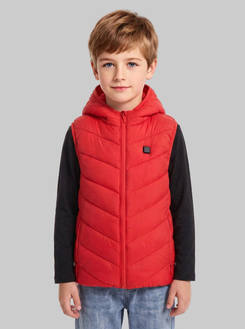 Boys #Red Heated Gilet