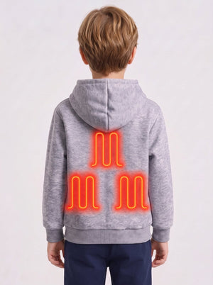 Boys Thermal Heated Hoodie back view