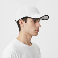 Image showing the side view of a white baseball cap