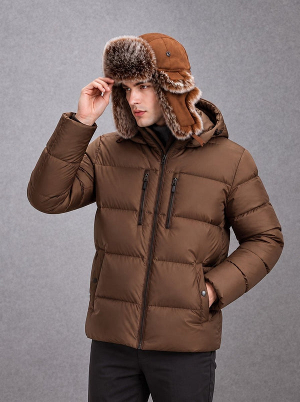 #Brown Ear Protecting Cold Weather Hat