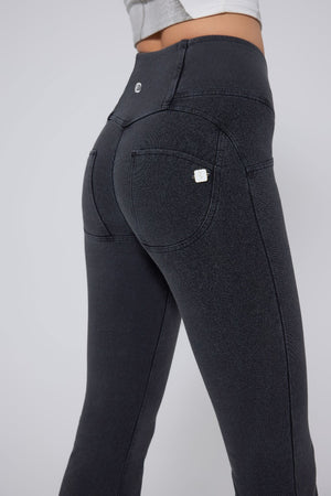 #gray bum lift jean leggings by anniou