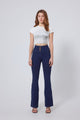 High Waist Straight Flare Jeans