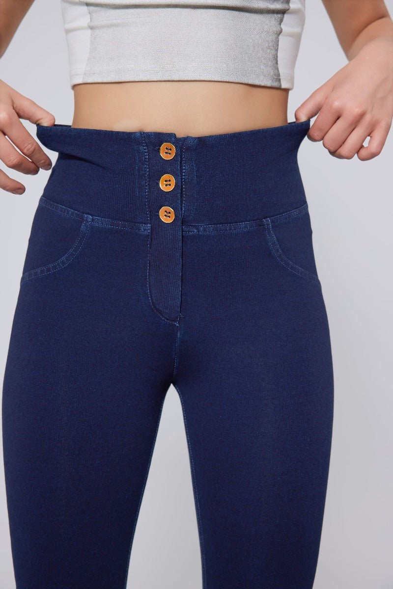 High Waist Straight Flare Jeans