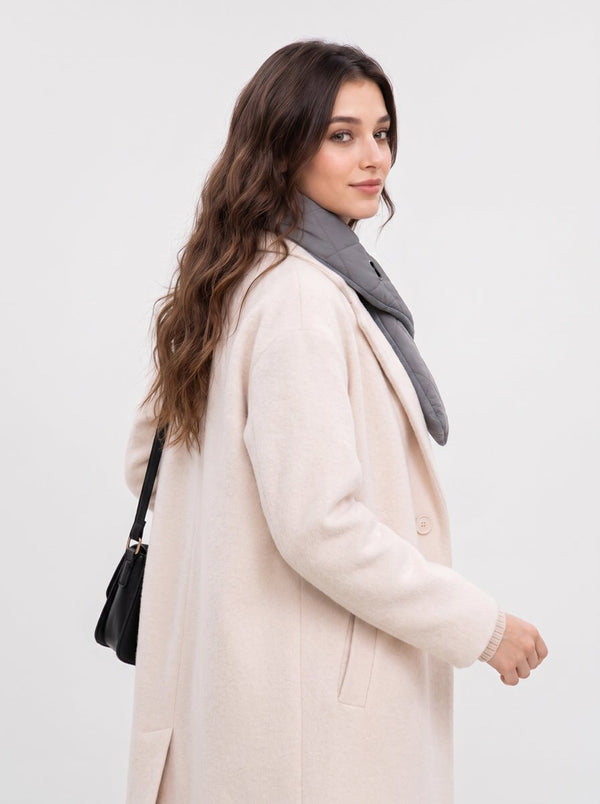 Casual #Grey Rechargeable Heated Scarf