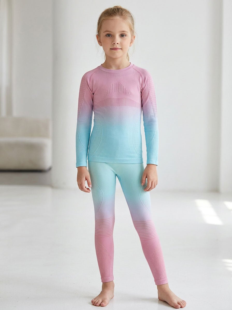 #Pink Children Thermal Base Layer Set