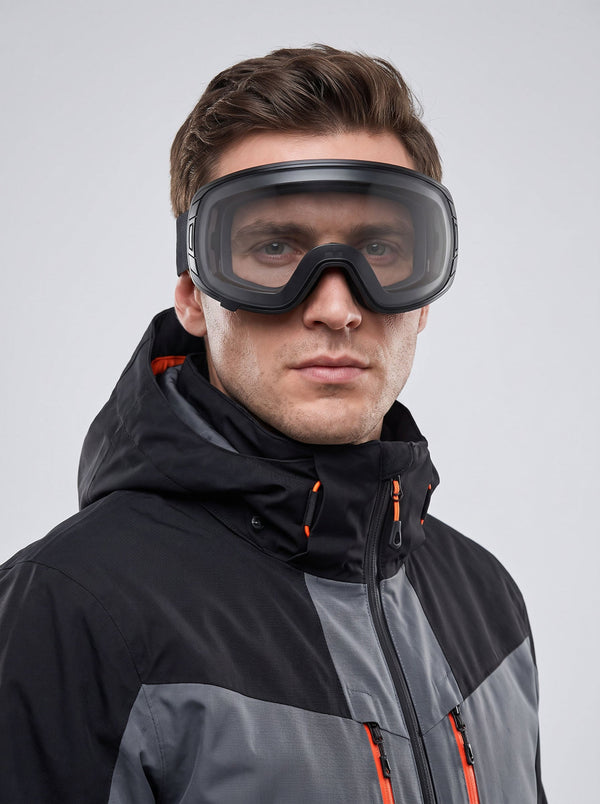 #Clear Magnetic Lens Anti‑Fog Ski Goggles