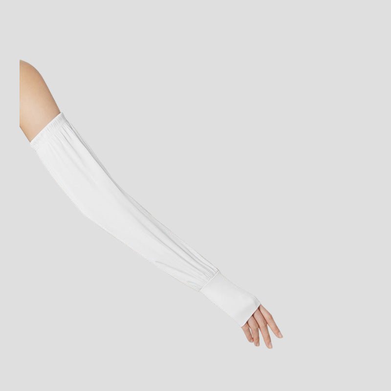 Crystal White Loose UPF 50+ Arm Sleeves