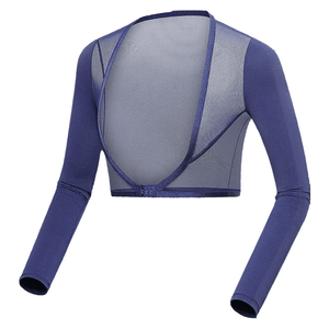 #Dark Blue UPF50 Ice Silk Golf Mesh Shrug Sleeves