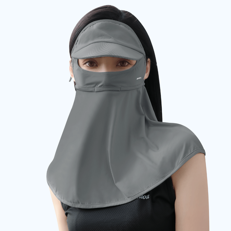 Dark Gray UPF 50+ Sun Protection Visor Neck Gaiter