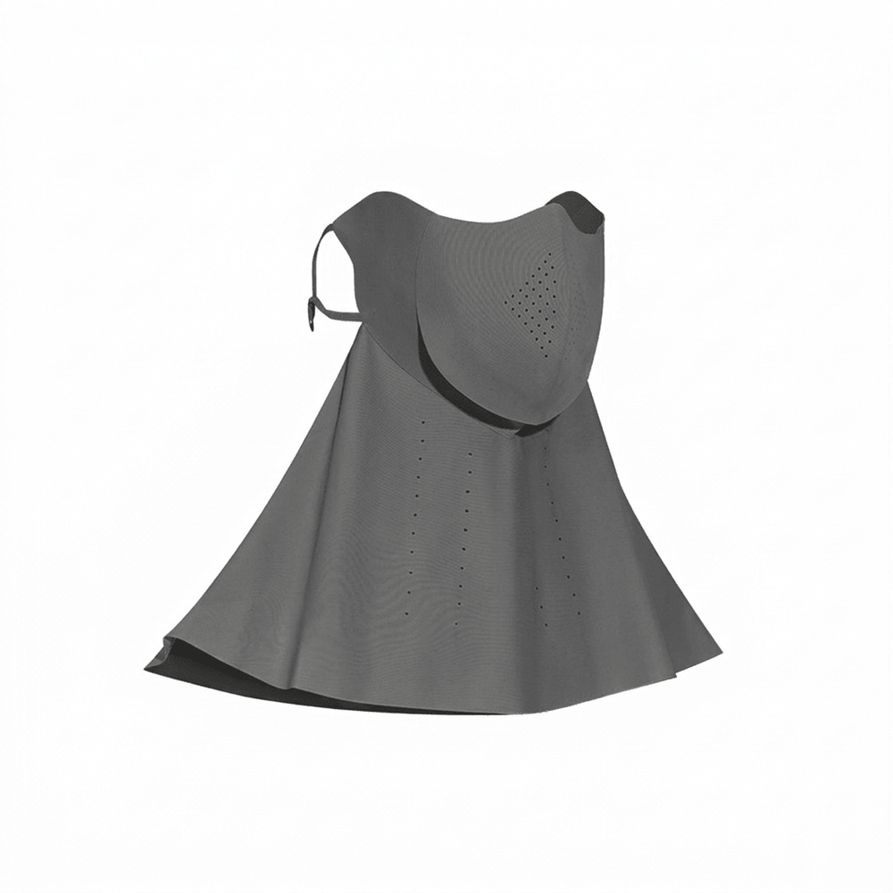 Dark Grey Neck Gaiter Face Cover UPF50+