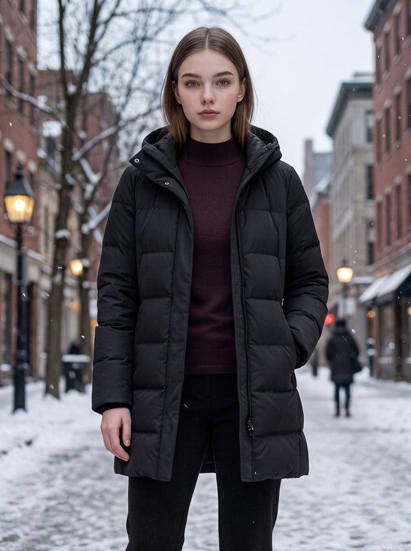 #DarkPurple Thermal Mock Neck Shirt