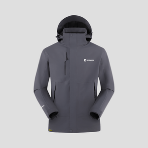 Dark Gray 3-in-1 Removable Shell Jacket 