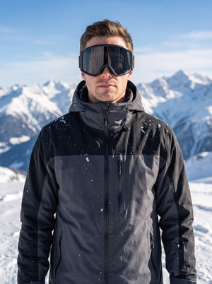 #Black Dual Layer Anti Fog Snow Goggles