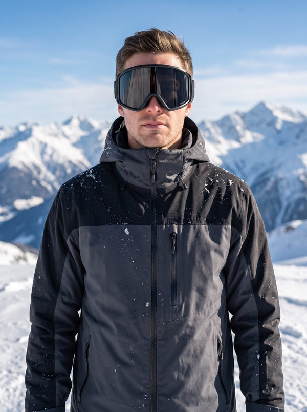 #Black Dual Layer Anti Fog Snow Goggles