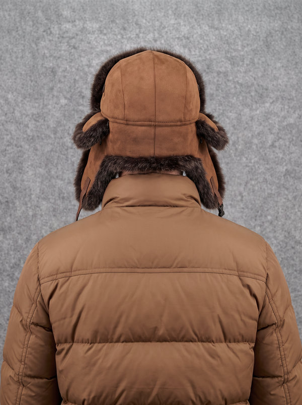 #Brown Ear Protecting Cold Weather Hat