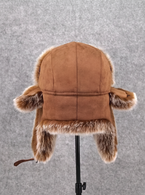 #Brown Ear Protecting Cold Weather Hat