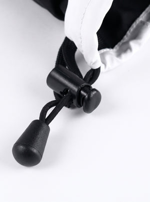 End Clip Design with #White Wrist Guard Snowboard Gloves