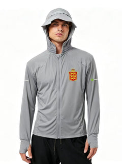 Man wearing the England Ofiicial Shooting Undergarment in Gray