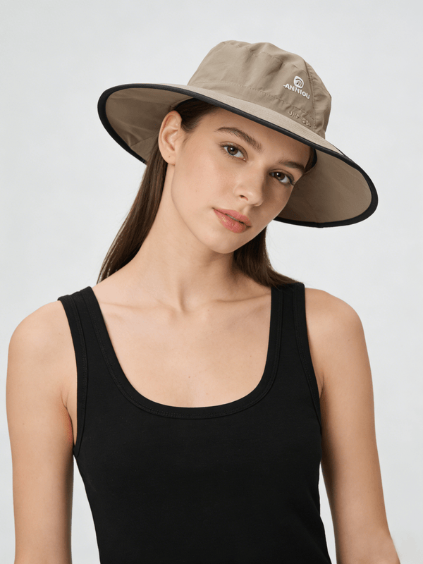 #Khaki Everyday Broad Brim Sun Hat UPF 50+
