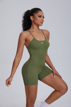 Anniou #green yoga jumpsuit