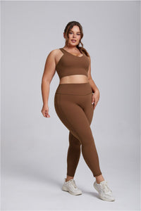 Plus Size Side Pocket Yoga Leggings