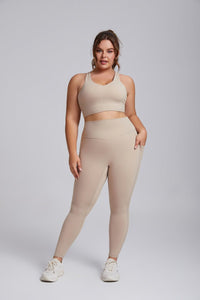 Plus Size Side Pocket Yoga Leggings