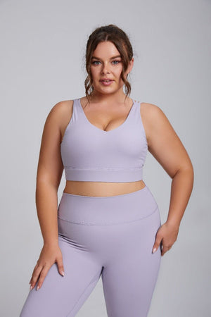 Reggiseno da yoga taglie forti con alto sostegno e antiurto