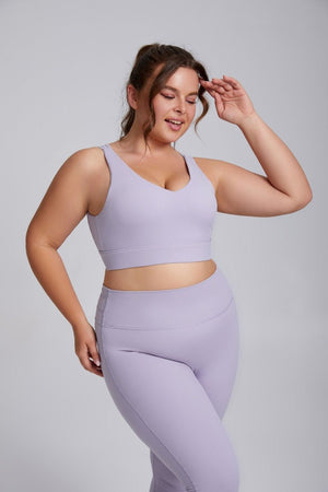 Reggiseno da yoga taglie forti con alto sostegno e antiurto