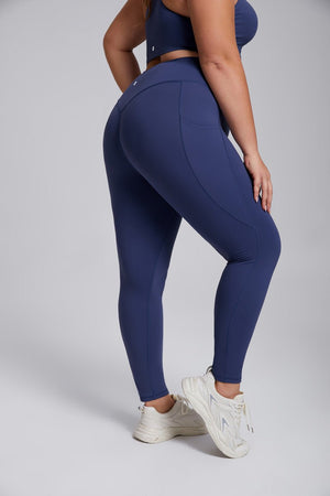 Plus Size Side Pocket Yoga Leggings