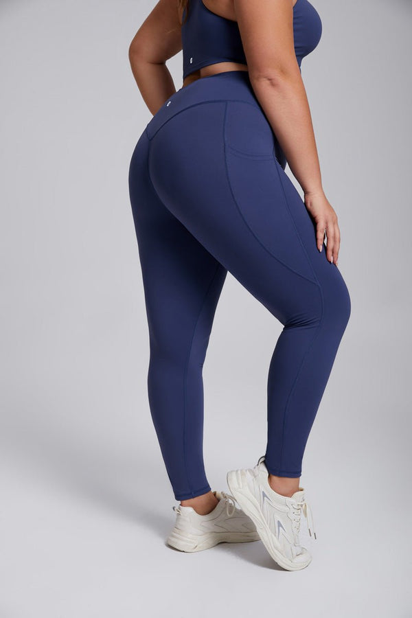 Plus Size Side Pocket Yoga Leggings