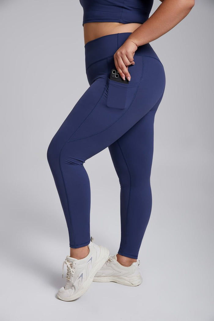 Plus Size Side Pocket Yoga Leggings