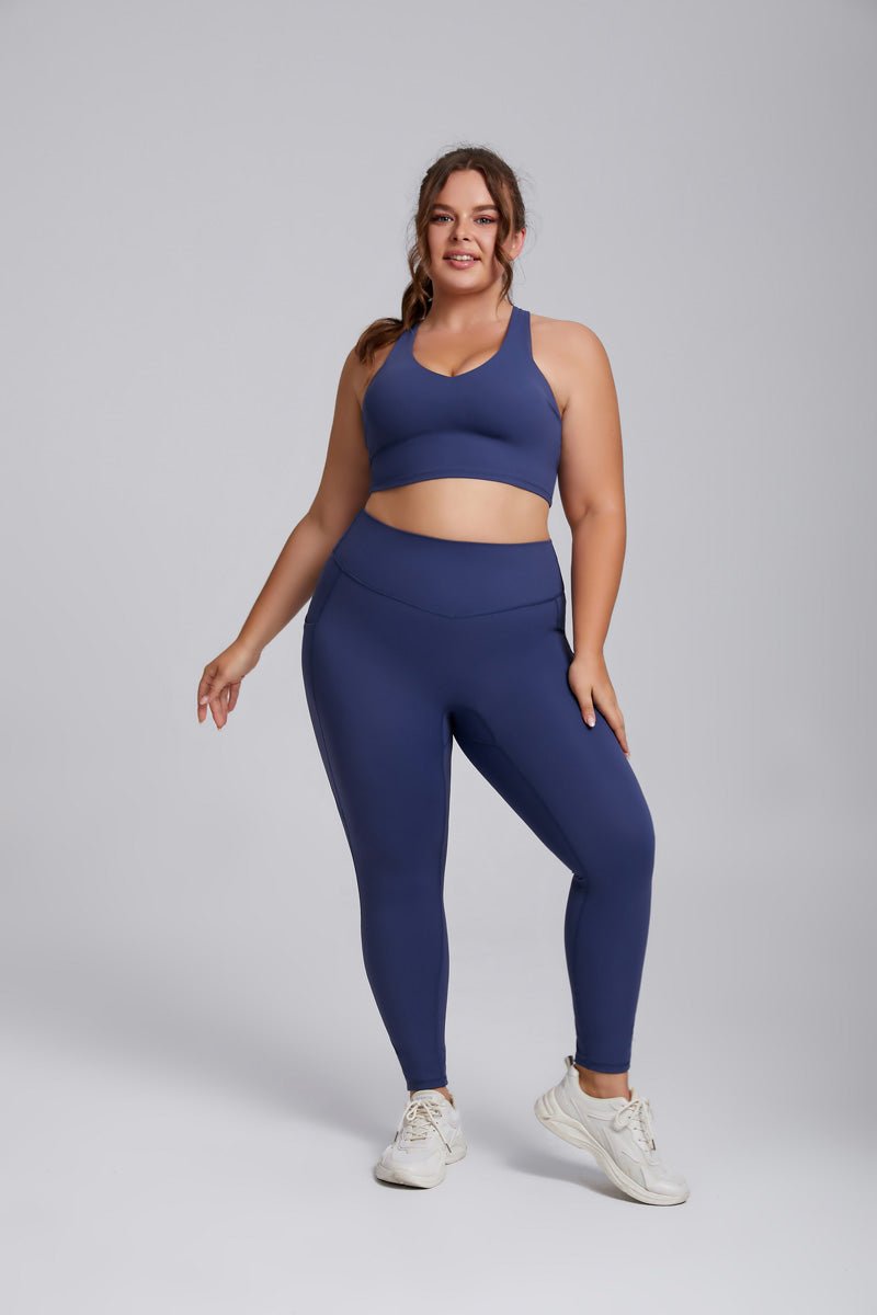 Plus Size Side Pocket Yoga Leggings