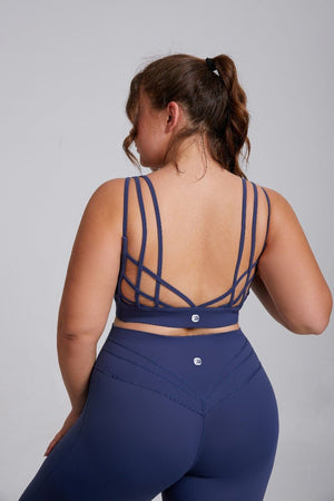 Reggiseno da yoga taglie forti con alto sostegno e antiurto