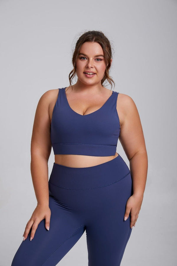 Reggiseno da yoga taglie forti con alto sostegno e antiurto
