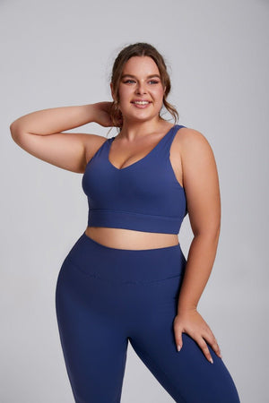 Reggiseno da yoga taglie forti con alto sostegno e antiurto