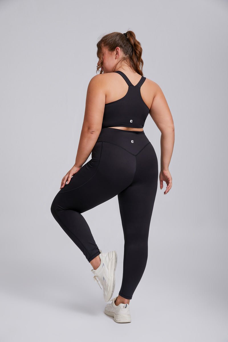 Plus Size Side Pocket Yoga Leggings
