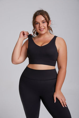 Reggiseno da yoga taglie forti con alto sostegno e antiurto